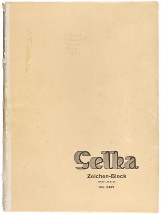 Alfred Wickenburg, Selka Zeichen-Block No. 2432 (Nr. 5): Villach Warmbad, Faak, Graz, 1944, 194 ...