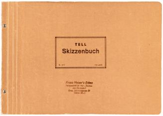 Alfred Wickenburg, TELL Skizzenbuch Nr. 1272 (Nr. 40), um 1953, Kohle auf Papier, 21 × 29,9 cm, ...