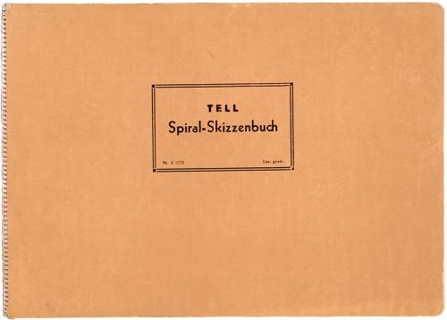 Alfred Wickenburg, Tell Spiral-Skizzenbuch Nr. S 1272 (Nr. 38), 1955/1960, Graphit und Kohle au ...