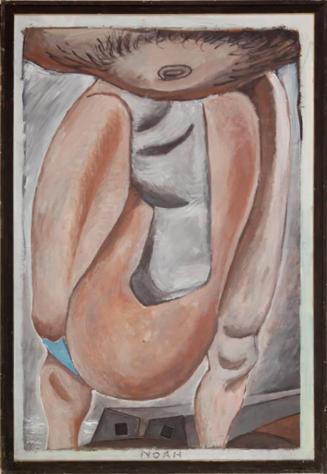 Kurt Hüpfner, Noah, 1992, Acryl auf Resopal, 57 × 39,5 cm, Privatbesitz, Tirol