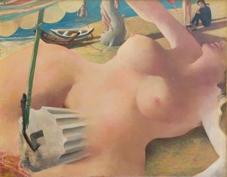 Otto Rudolf Schatz, Weiblicher Akt am Meeresstrand, um 1937, Öl auf Leinwand, 72,5 × 93,5 cm, P ...