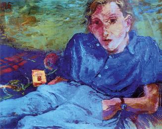 Otto Rudolf Schatz, Junger Mann, um 1947, Öl auf Leinwand, 50 × 65,3 cm, Privatbesitz