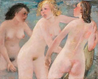 Otto Rudolf Schatz, Drei Grazien, um 1947, Öl auf Leinwand, 65,5 × 80 cm, Schütz Fine Art, Wien