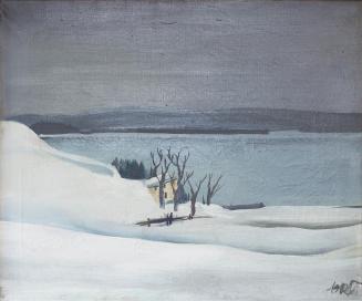Otto Rudolf Schatz, Landschaft bei Langenzersdorf, 1929, Öl auf Leinwand, 50 × 60 cm, Privatbes ...