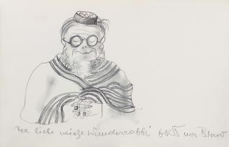 Otto Rudolf Schatz, Skizzenbuch von Erich Franz Leischner, 1934, Bleistift auf Papier, Blattmaß ...