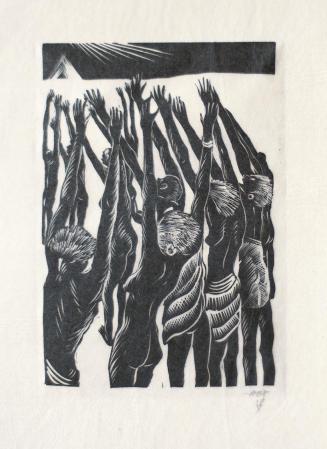 Otto Rudolf Schatz, Befreiung, 1928, Holzschnitt, Blattmaße: 32 × 23,3 cm, Privatbesitz