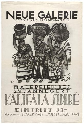 Otto Rudolf Schatz, Malereien des Sudannegers Kalifala Sidibé, 1930, Kreidelithografie, 50 × 40 ...