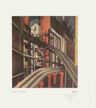 Otto Rudolf Schatz, Fabrik, 1929, Öl, Unbekannter Besitz
