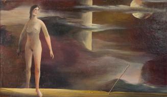 Otto Rudolf Schatz, Geburt der Venus, um 1938, Öl auf Holz, 42 × 71 cm, Privatbesitz