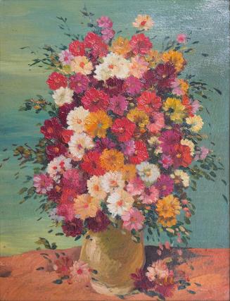 Otto Rudolf Schatz, Blumen, um 1940, Öl auf Karton, 34,2 × 26,5 cm, Privatbesitz