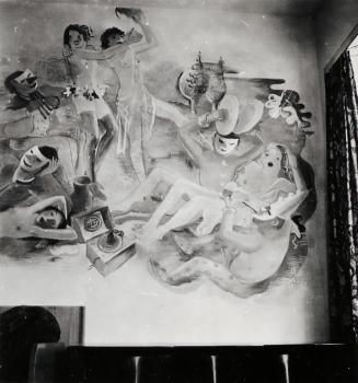 Otto Rudolf Schatz, Bukolische Fantasie, um 1938, Fresko, 26,2 × 19,5 cm, Unbekannter Besitz