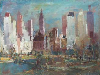 Otto Rudolf Schatz, Central Park in New York, 1936 / 1937, Öl auf Leinwand, 91 × 120,5 cm, Priv ...
