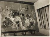 Otto Rudolf Schatz, Freskenzyklus für einen Varieté Keller, um 1938, Wandgemälde, Blattmaße: 50 ...