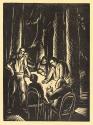 Otto Rudolf Schatz, Jack London: Vagabunden, 1929, Holzschnitt, 23 × 16,5 cm, Literaturhaus Wie ...