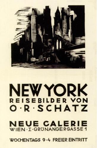 Otto Rudolf Schatz, New York – Reisebilder vo O. R. Schatz, 1937, Lithografie, Privatsammlung W ...