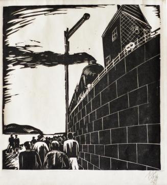 Otto Rudolf Schatz, In die Weite, 1929, Holzschnitt, Blattmaße: 31,3 × 33,6 cm, Privatbesitz