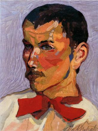 Otto Rudolf Schatz, Porträt (Bruder), 1920, Öl auf Platte, 47 × 36 cm, Privatbesitz