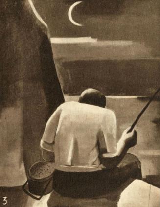 Otto Rudolf Schatz, Der Fischer, vor 1933, Öl, verschollen