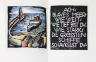 Otto Rudolf Schatz, Max Roden: Reise um die Welt, 1927, Blockbuch, aquarelliert, 12,5 × 10 cm,  ...
