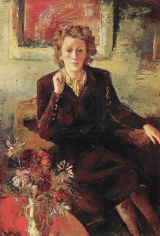 Otto Rudolf Schatz, Damenportrait, um 1937, Öl auf Leinwand, 105,6 × 75,2 cm, Unbekannter Besit ...