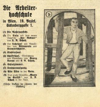 Otto Rudolf Schatz, Freskenzyklus - Die Arbeiterhochschule in Wien, 1926, Freskenzyklus, Zerstö ...