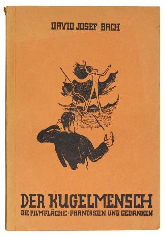 Otto Rudolf Schatz, Einbandentwurf: Der Kugelmensch, 1938, Lithografie auf Papier, 23 × 16 cm,  ...