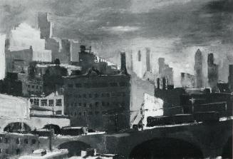 Otto Rudolf Schatz, New York, 1936 / 1937, Öl auf Leinwand, 65 × 93 cm, Unbekannter Besitz