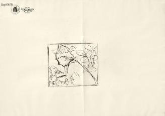 Alfred Wickenburg, Gärtner, um 1945, Kohle auf Papier, Blattmaße: 39,6 × 54,1 cm, Privatbesitz