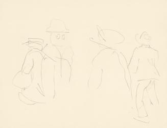 Alfred Wickenburg, Personenstudie, um 1945, Bleistift auf Papier, Blattmaße: 24,1 × 31,4 cm, Pr ...