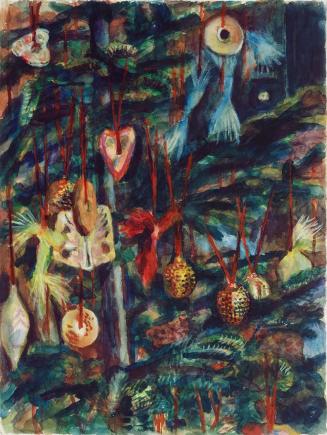 Alfred Wickenburg, Weihnachtsbaum, um 1942, Aquarell auf Papier, Blattmaße: 76,6 × 57,1 cm, Pri ...