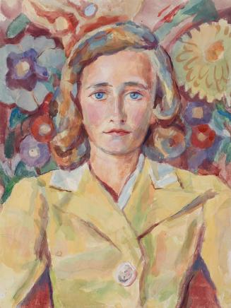 Alfred Wickenburg, Porträt eines jungen Mädchens, 1941/1942, Aquarell auf Papier, Lichte Maße:  ...