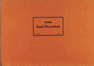 Alfred Wickenburg, TEKA Spiral-Skizzenbuch Nr. S 1272, um 1950, Graphit und Kohle auf Papier, 2 ...