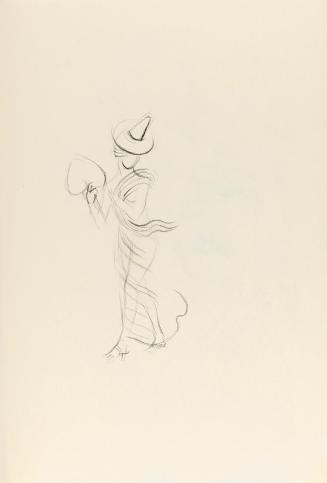 Alfred Wickenburg, Aglaia, 1944, Kohle auf Papier, Blattmaße: 31,8 × 22,5 cm, Privatbesitz