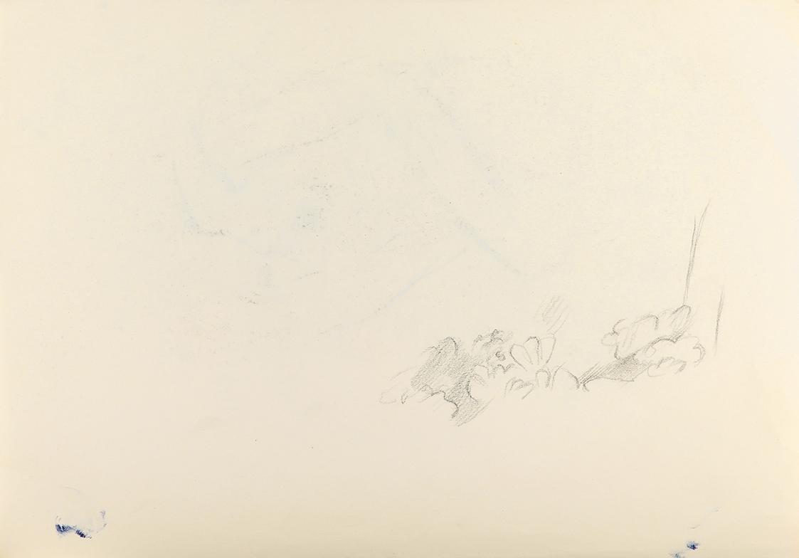 Alfred Wickenburg, Skizze, 1944, Kohle auf Papier, Blattmaße: 22,5 × 31,8 cm, Privatbesitz