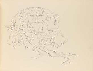 Alfred Wickenburg, Skizze, um 1945, Graphit auf Papier, Blattmaße: 21 × 28,5 cm, Privatbesitz