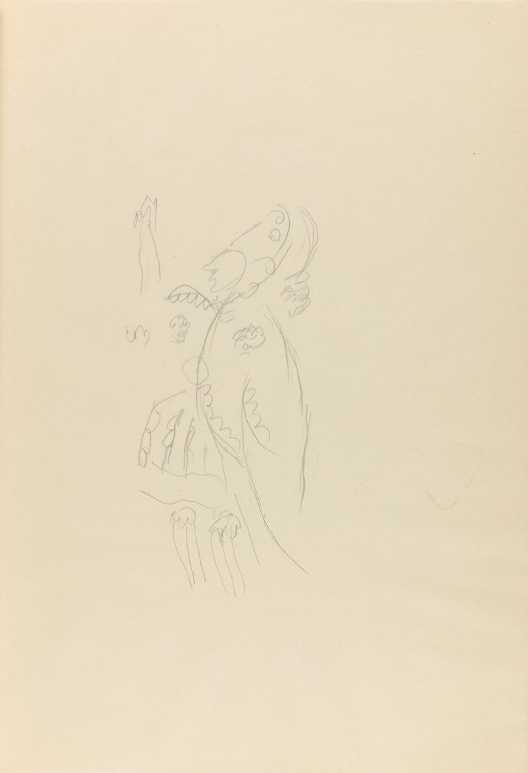 Alfred Wickenburg, Figurenstudie, 1941, Bleistift auf Papier, Blattmaße: 29,7 × 20,7 cm, Privat ...