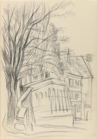 Alfred Wickenburg, Paulustorrampe, 1941, Bleistift auf Papier, Blattmaße: 29,7 × 20,7 cm, Priva ...