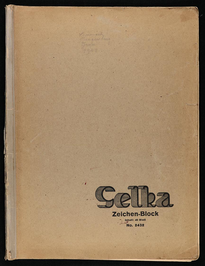 Alfred Wickenburg, Selka Zeichen-Block No. 2432: Semriach, Riegersburg, Graz, 1943, 1943, Rötel ...