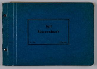 Alfred Wickenburg, Tell Skizzenbuch Nr. 1169, 1952, Rötel, Kohle Schwarze Kreide, Tusche und Bl ...