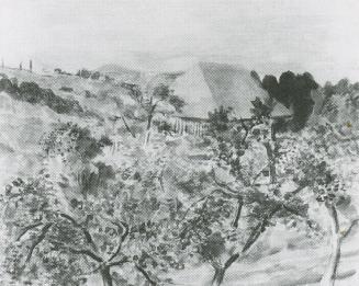 Alfred Wickenburg, Apfelbäume, 1942, Aquarell auf Papier, Blattmaße: 46 × 58 cm, Verbleib unbek ...