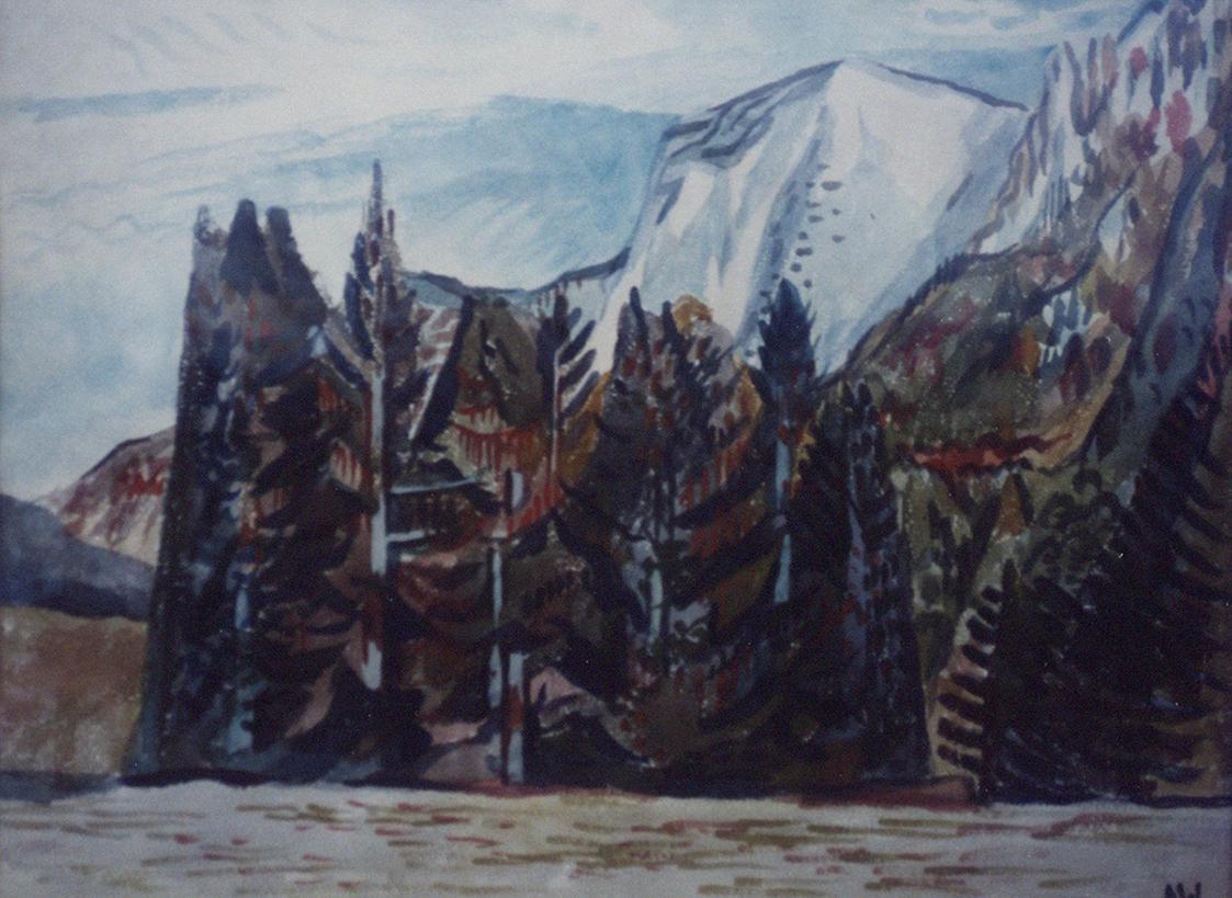 Alfred Wickenburg, Ausseer Waldlandschaft, 1932, Aquarell auf Papier, Blattmaße: 43 × 58,5 cm,  ...