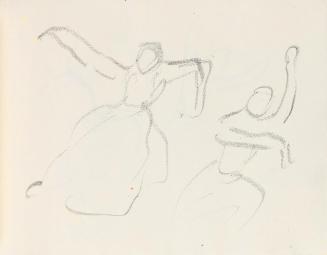 Alfred Wickenburg, Figuren in Bewegung, um 1925, Graphit auf Papier, Blattmaße: 15,7 × 22,5 cm, ...