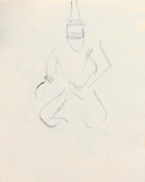 Alfred Wickenburg, Figur in Bewegung, um 1925, Graphit auf Papier, Blattmaße: 22,5 × 15,7 cm, P ...