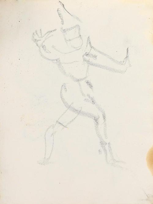 Alfred Wickenburg, Figure in Bewegung, um 1925, Graphit auf Papier, Blattmaße: 22,5 × 15,7 cm,  ...