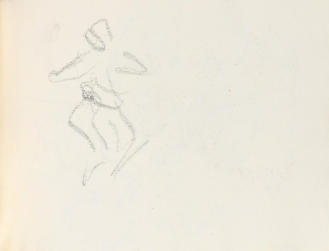 Alfred Wickenburg, Figurenstudie, um 1925, Graphit auf Papier, Blattmaße: 15,7 × 22,5 cm, Priva ...