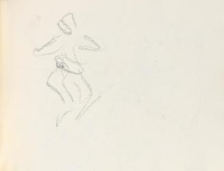 Alfred Wickenburg, Figurenstudie, um 1925, Graphit auf Papier, Blattmaße: 15,7 × 22,5 cm, Priva ...