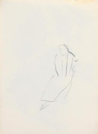 Alfred Wickenburg, Figurenstudie, um 1925, Graphit auf Papier, Blattmaße: 15,7 × 22,5 cm, Priva ...