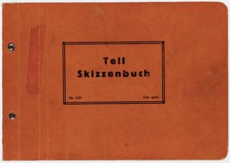 Alfred Wickenburg, Tell Skizzenbuch Nr. 1269 (Nr.14), um 1940, Kohle, Rötel und Bleistift auf P ...