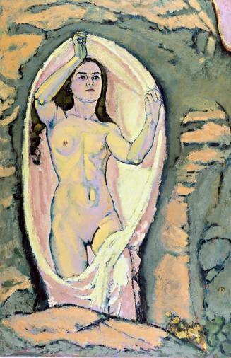 Koloman Moser, Venus in der Grotte I, um 1914, Öl auf Leinwand; Leinwand dubliert, Keilrahmen e ...
