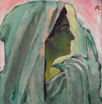 Koloman Moser, Anna Bahr-Mildenburg, um 1913, Öl auf Leinwand, 50 x 50 cm, Wien Museum, Inv.-Nr ...